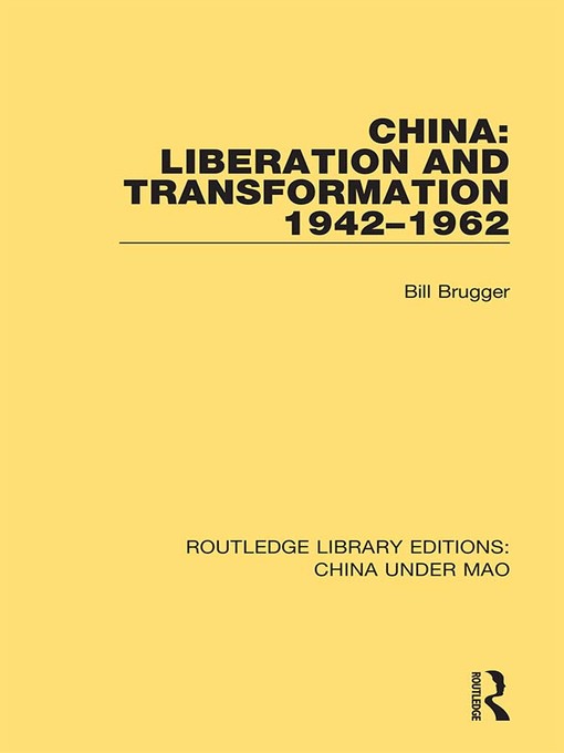 Title details for China by Bill Brugger - Available